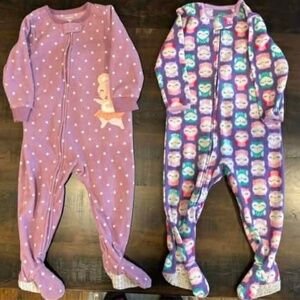Carters Fleece Footed Sleepers 18m